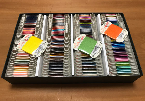 絹手縫い糸200色セット – タンポポ和裁